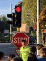 Fietsersbond begeleidt leerlingen in het verkeer