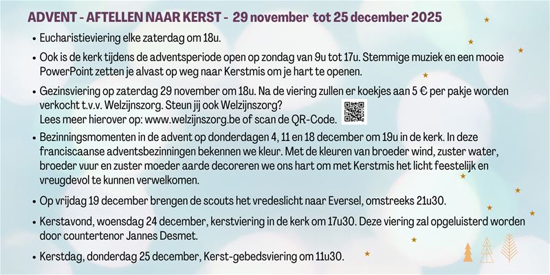 Aftellen naar Kerst.