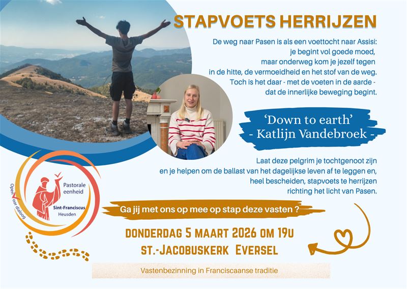Stapvoets herrijzen.